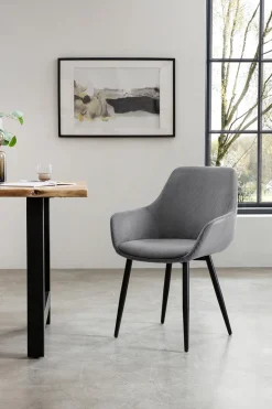 Armstoel Amine Grijs – Set van 2^Huisenthuis Online