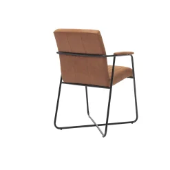 Armstoel Cesar Cognac Microleder – Set van 2^Huisenthuis Discount