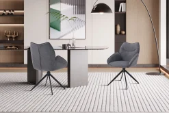 Armstoel Famke Donkergrijs – Set van 2^Huisenthuis Outlet