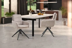 Armstoel Irma Lichtgrijs – Set van 2^Huisenthuis Clearance