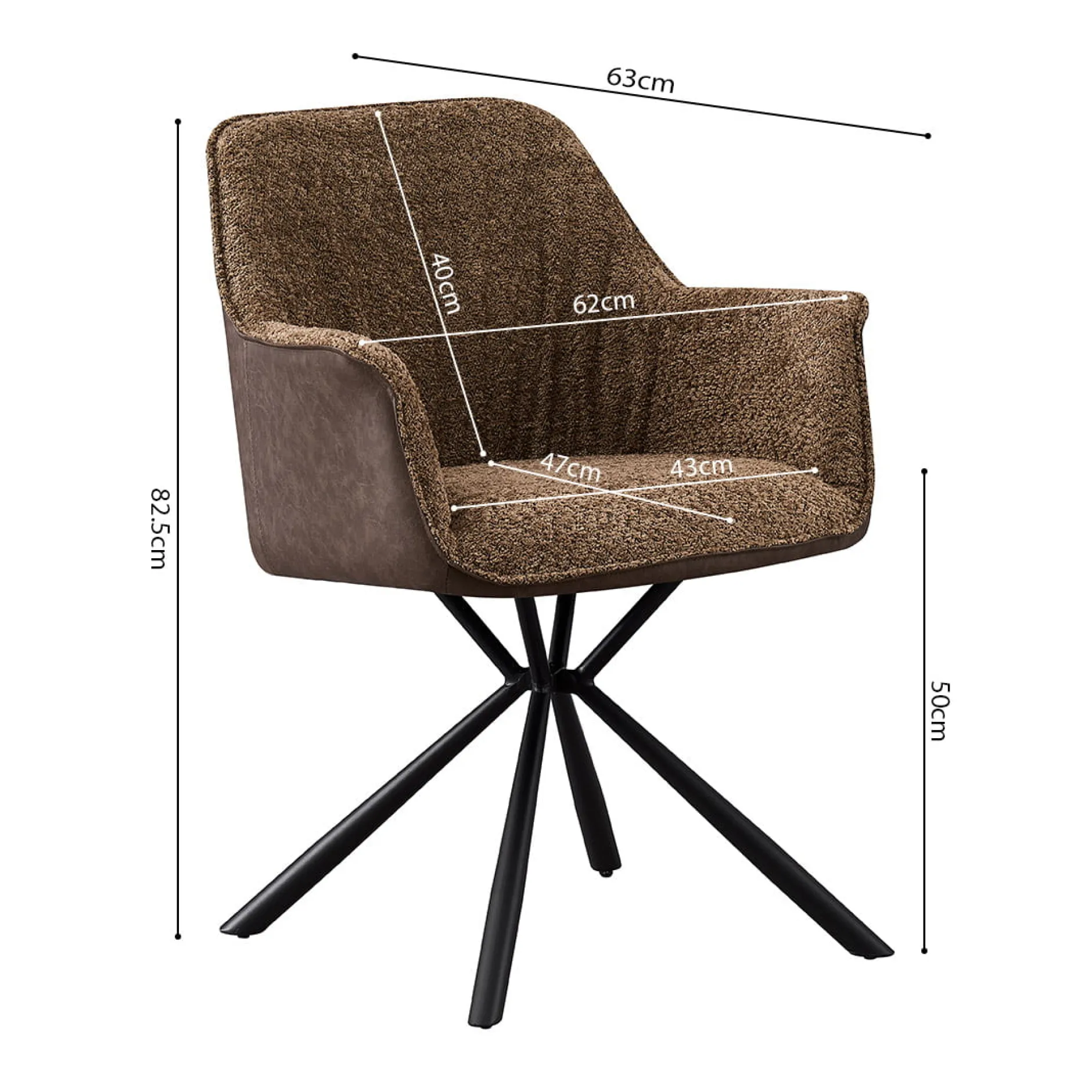 Armstoel Jan Bouclé – Set van 2^Huisenthuis Discount