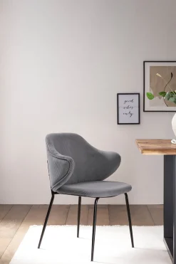 Armstoel Novi Grijs – Set van 2^Huisenthuis