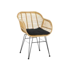 Armstoel Senne Rotan-Zwart – Set van 2^Huisenthuis Sale