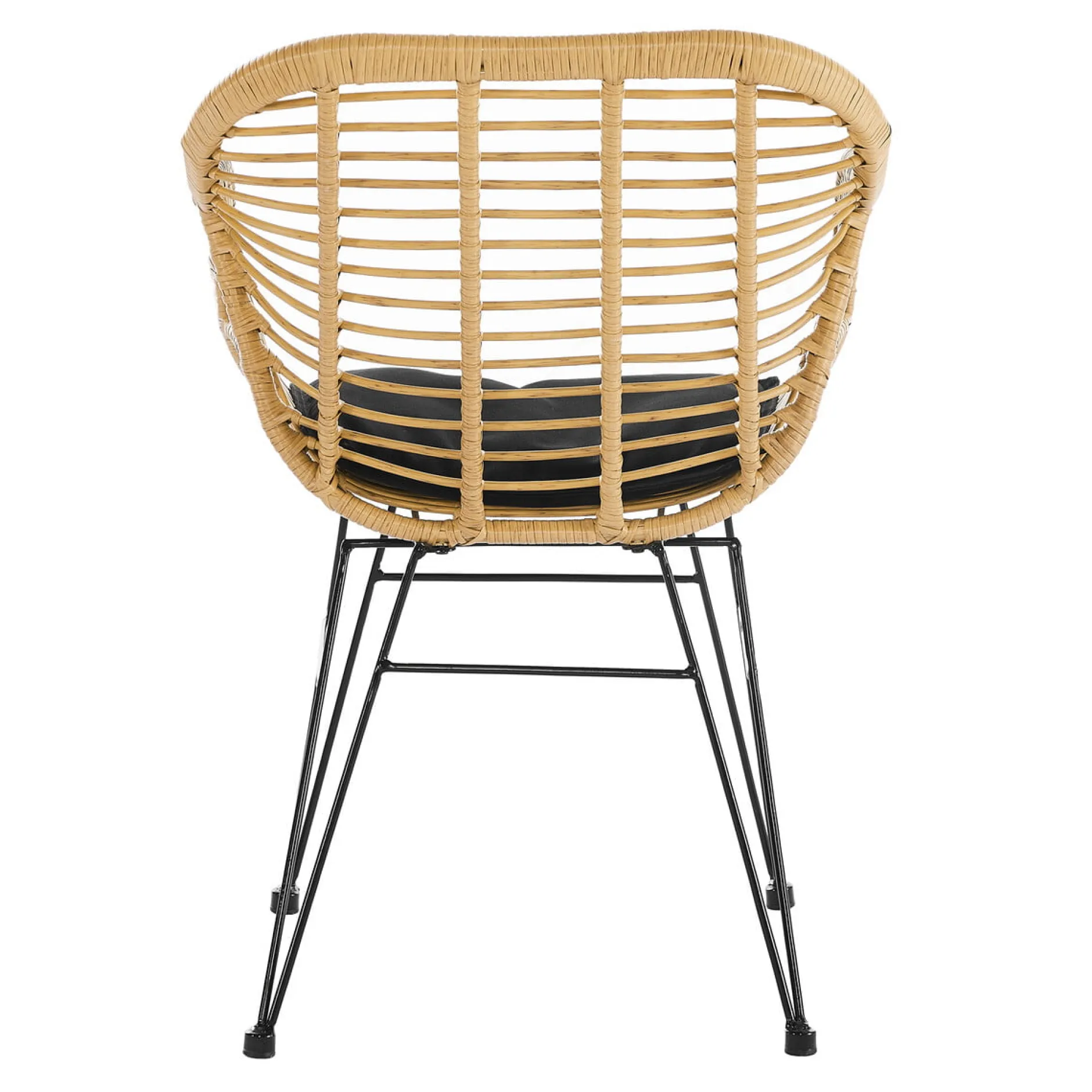 Armstoel Senne Rotan-Zwart – Set van 2^Huisenthuis Sale