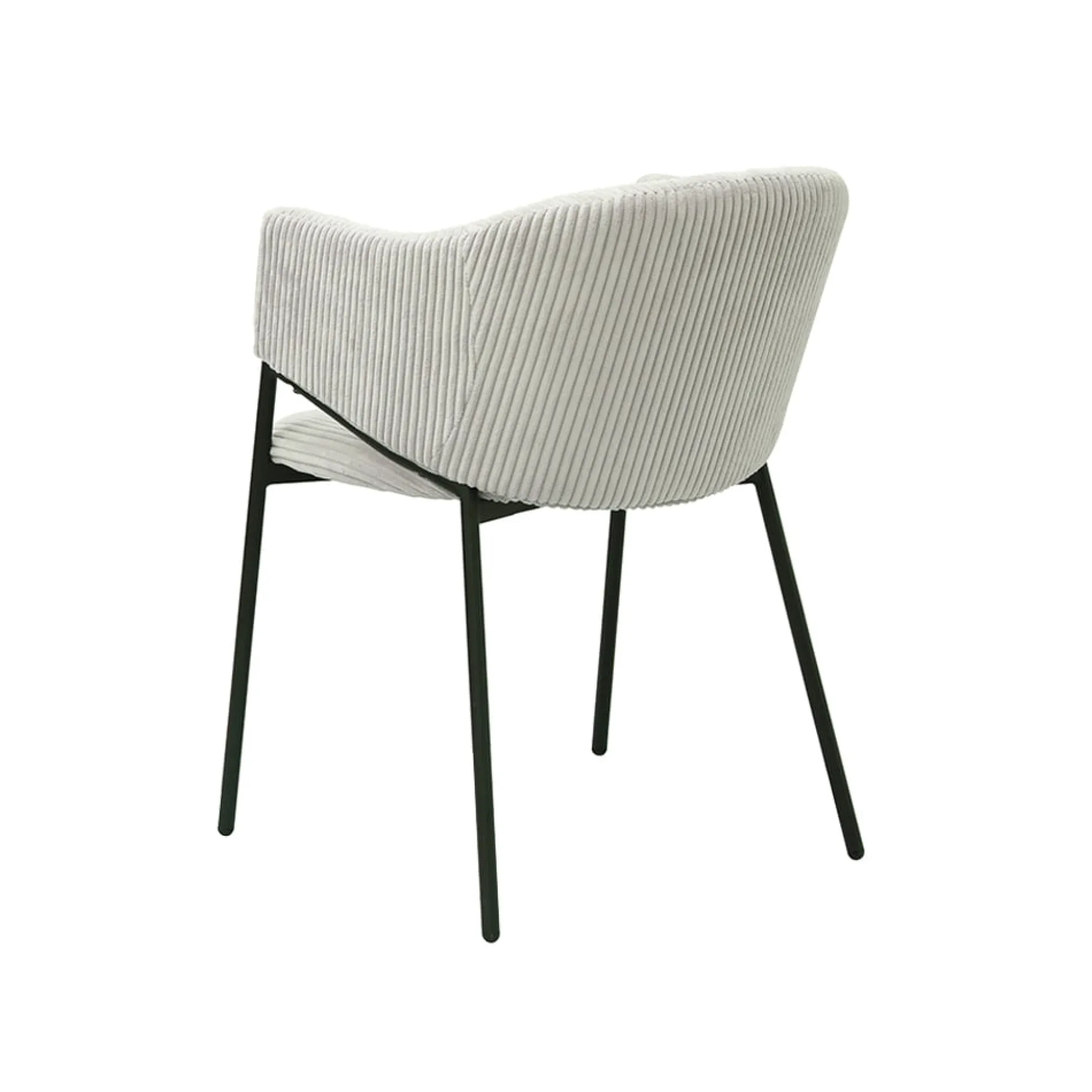 Armstoel Vieve Lichtgrijs Ribstof – Set van 2^Huisenthuis Hot