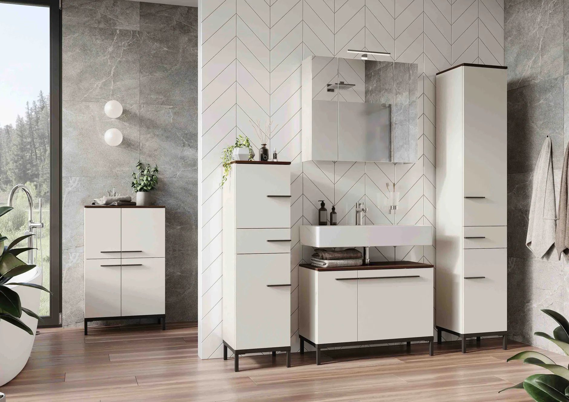 Badkamer kolomkast Serpa 190 cm^Huisenthuis Online