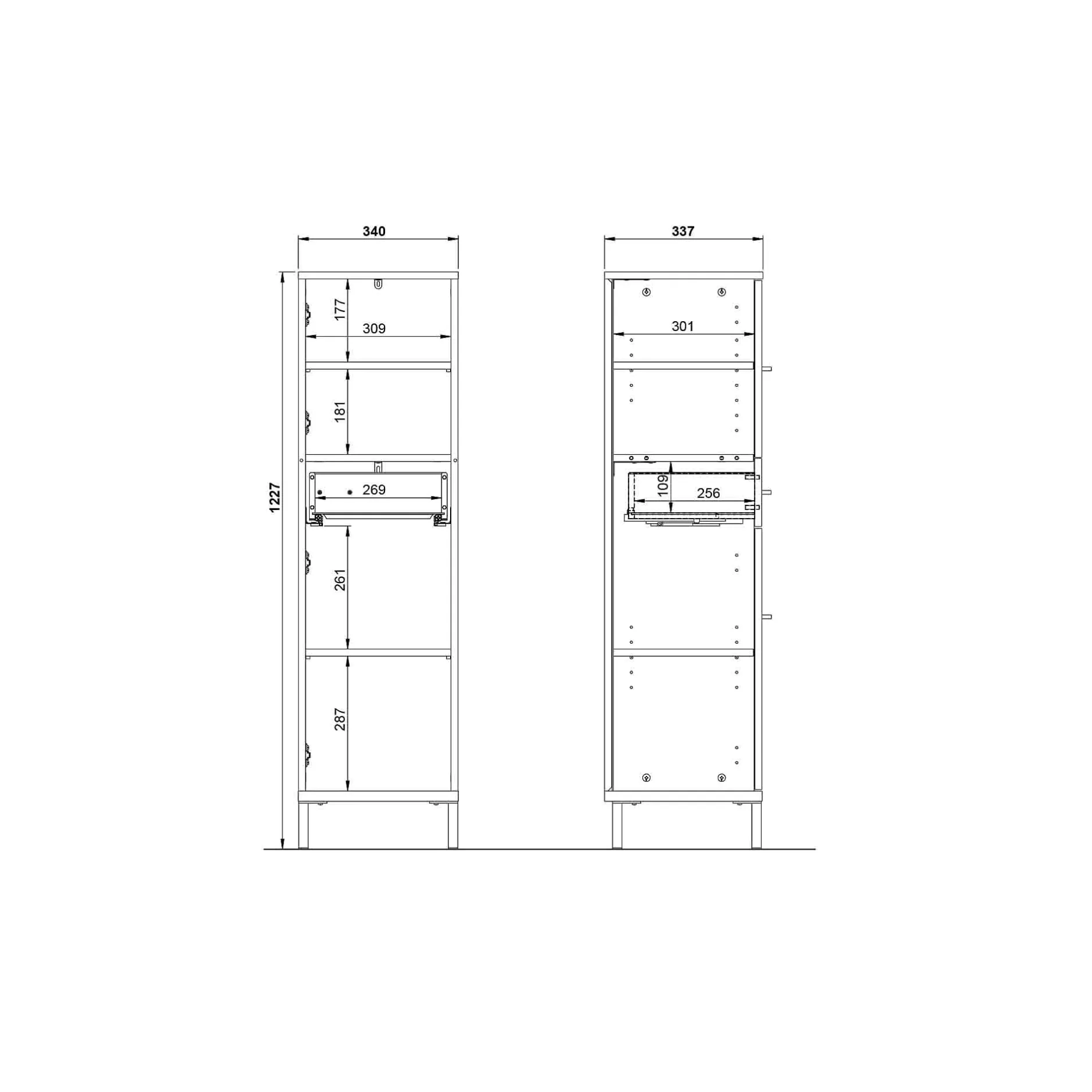 Badkamer kolomkast Serpa 123 cm^Huisenthuis New