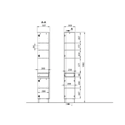 Badkamer kolomkast Zadar 190 cm^Huisenthuis New