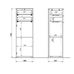 Badkamerkast Bari Wit Eiken 111 cm^Huisenthuis Online