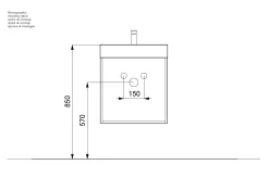 Badmeubel Annecy 50 cm^Huisenthuis Discount