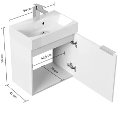 Badmeubel Annecy Hoogglans 50 cm^Huisenthuis Sale