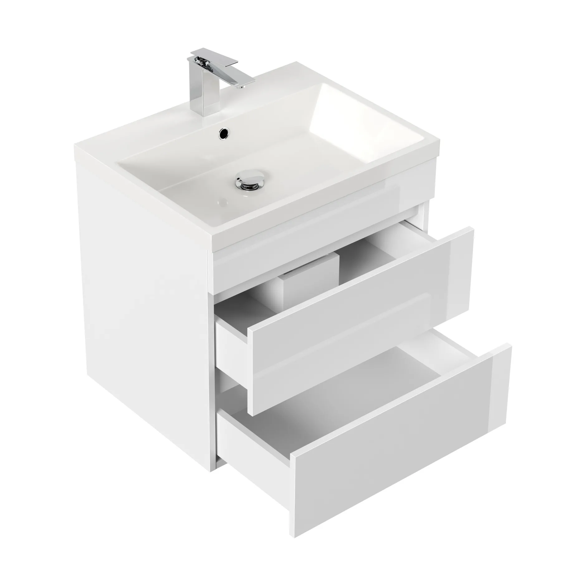 Badmeubel Atlanta Hoogglans 60 cm^Huisenthuis Clearance