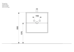 Badmeubel Bilbao 60 cm^Huisenthuis Hot