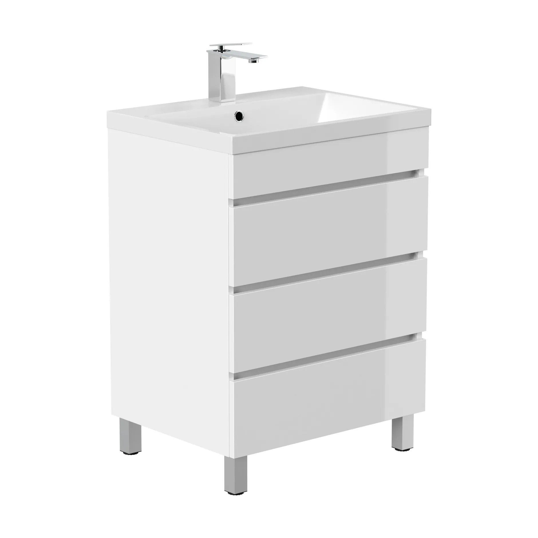 Badmeubel Dallas Hoogglans 60 cm^Huisenthuis New