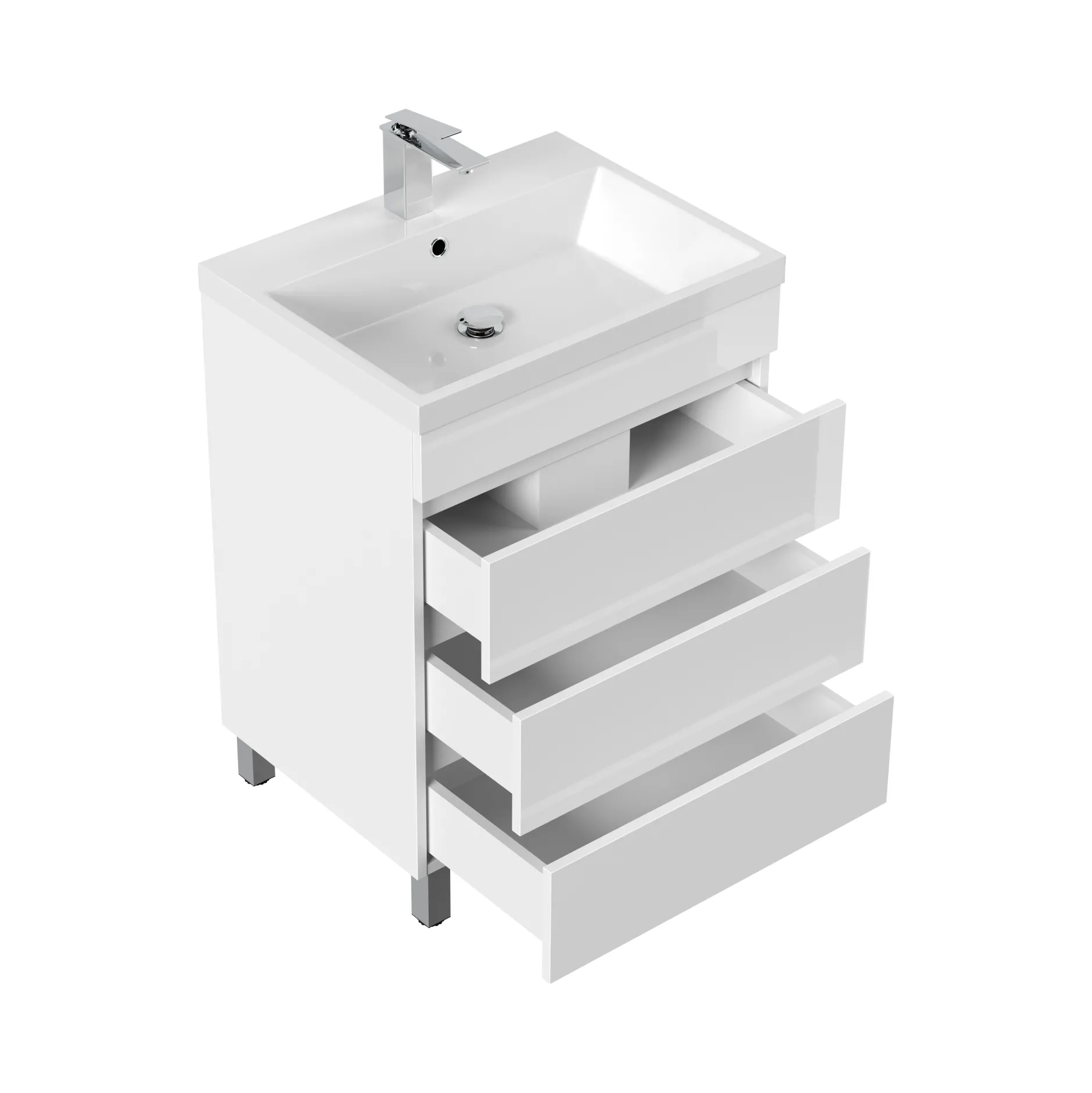 Badmeubel Dallas Hoogglans 60 cm^Huisenthuis New