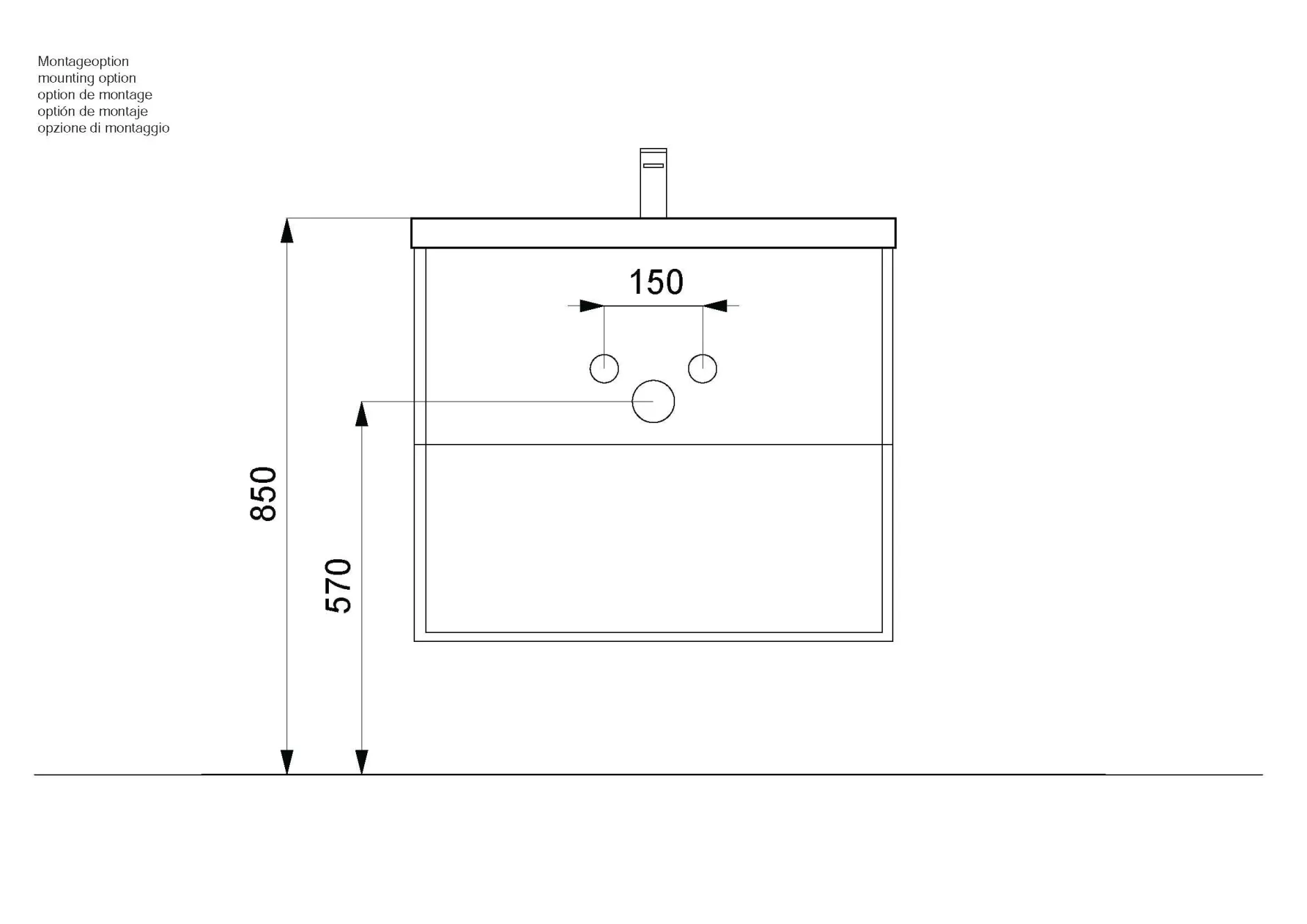 Badmeubel Luton 60 cm^Huisenthuis Online