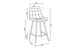 Barkruk Alice – Set van 2^Huisenthuis New