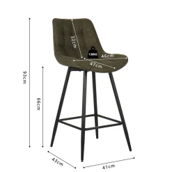 Barkruk Johanna Groen – Set van 2^Huisenthuis