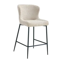 Barkruk Jolie Bouclé Beige – Set van 2^Huisenthuis Best