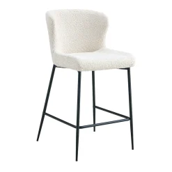 Barkruk Jolie Bouclé Ecru – Set van 2^Huisenthuis New