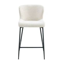 Barkruk Jolie Bouclé Ecru – Set van 2^Huisenthuis New