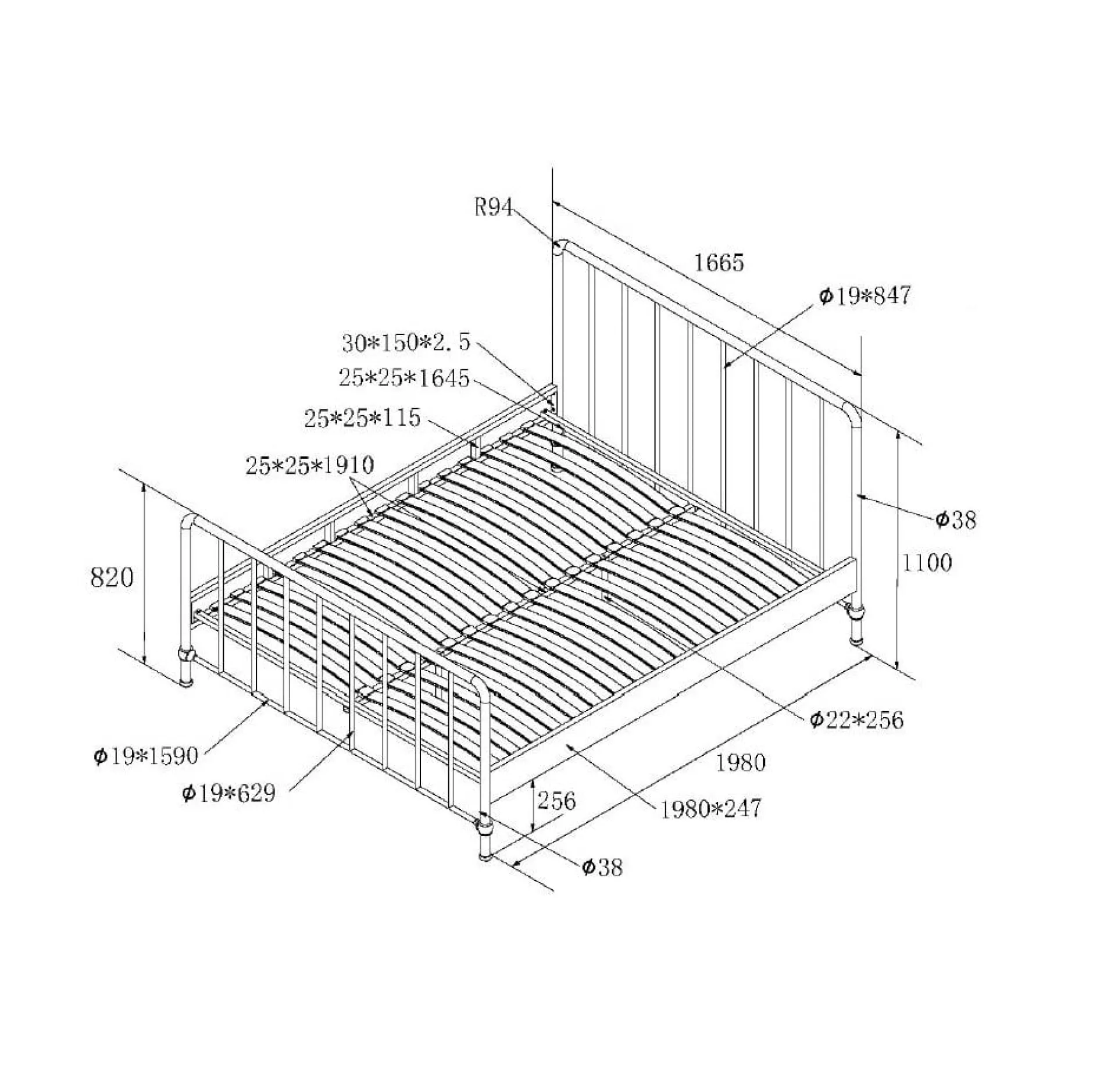 Bed Jay 160×200 cm^Huisenthuis Best