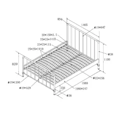 Bed Jay 140×200 cm^Huisenthuis Clearance