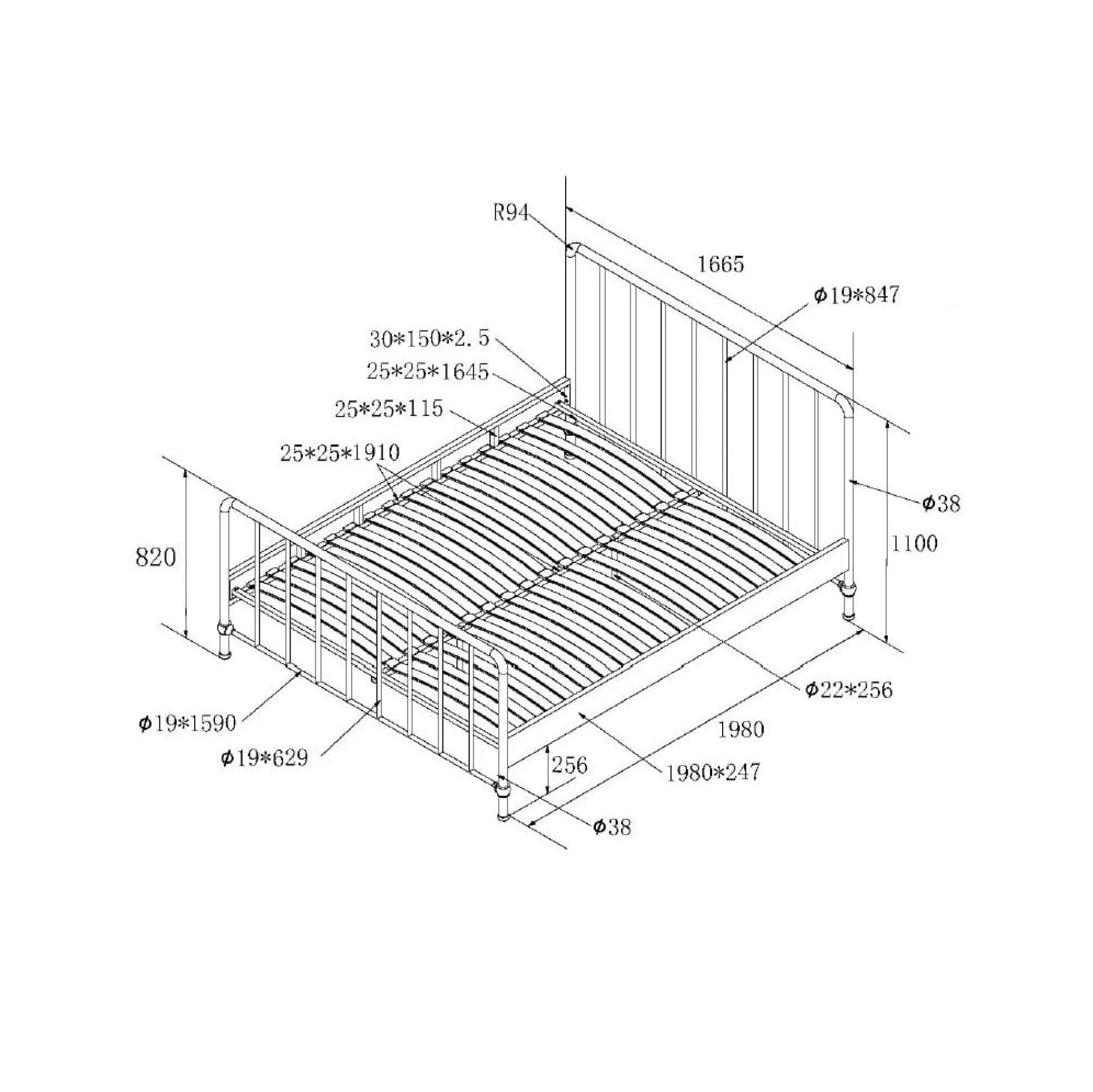 Bed Jay 160×200 cm^Huisenthuis Sale