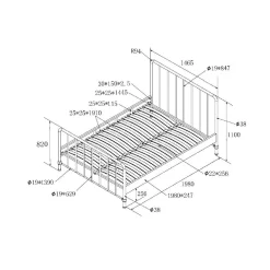 Bed Jay 140×200 cm^Huisenthuis Outlet