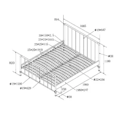 Bed Jay 160×200 cm^Huisenthuis