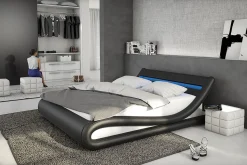 Bed Juan Zwart 180x200cm^Huisenthuis Clearance