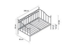 Bed Mabel 90x200cm^Huisenthuis Discount
