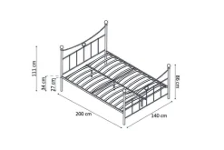 Bed Molly 140x200cm^Huisenthuis New
