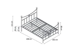 Bed Molly Zwart 160x200cm^Huisenthuis Hot