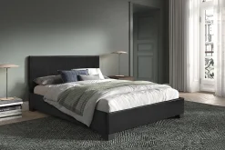 Bed Napels Zwart 140x200cm^Huisenthuis Best