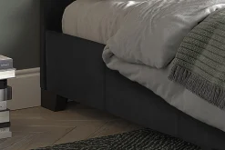 Bed Napels Zwart 140x200cm^Huisenthuis Best