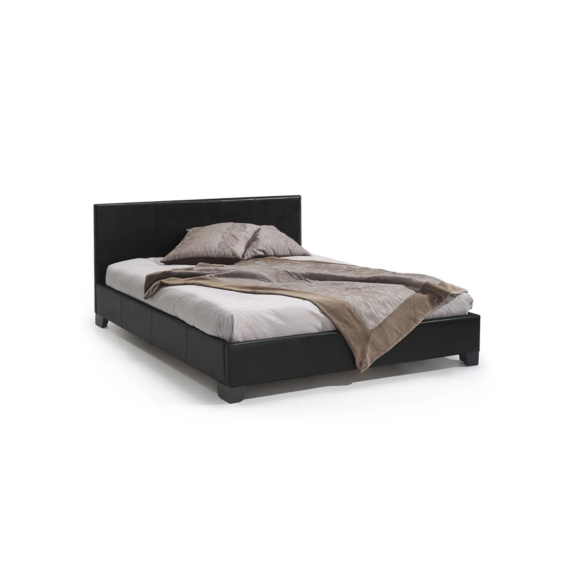 Bed Napels Zwart 160x200cm^Huisenthuis New