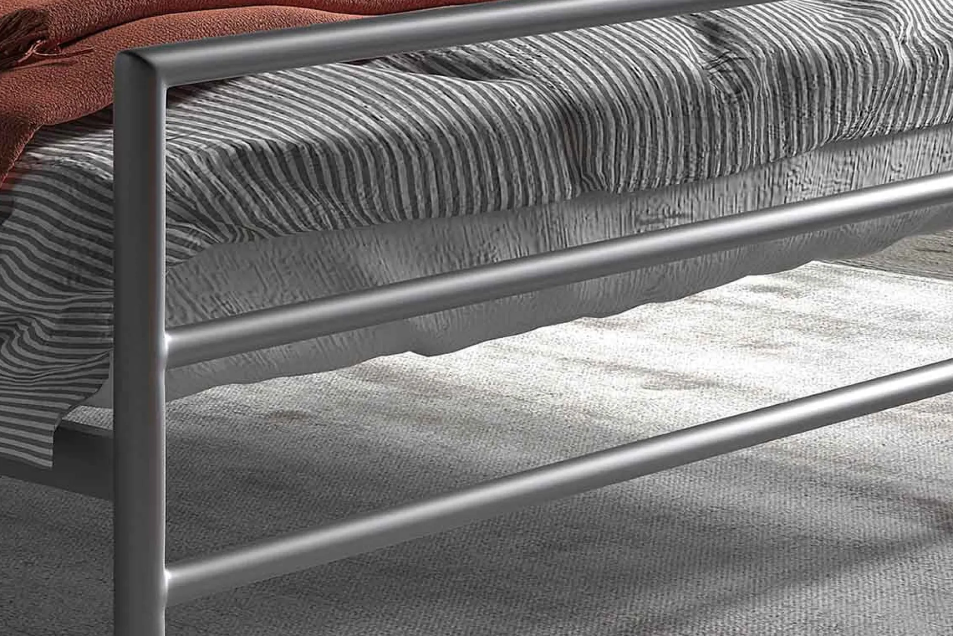 Bed Patrick Grijs 160x200cm^Huisenthuis Hot