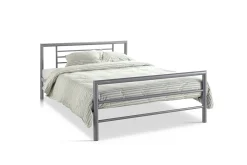 Bed Patrick Grijs 140x200cm^Huisenthuis New