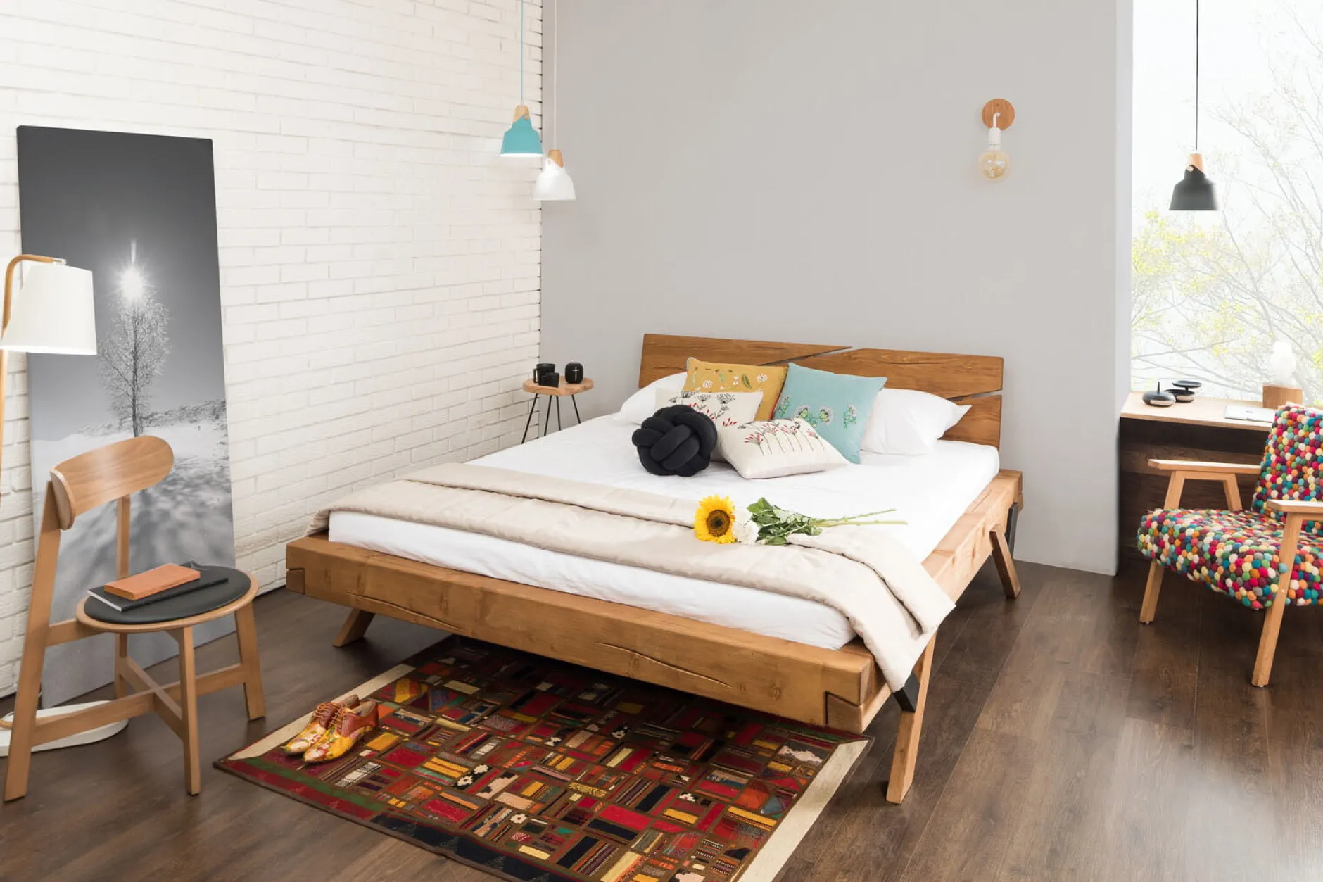 Bed Resi Vurenhout 140x200cm^Huisenthuis Hot