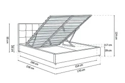 Bed Rianne Zwart 160x200cm^Huisenthuis Sale