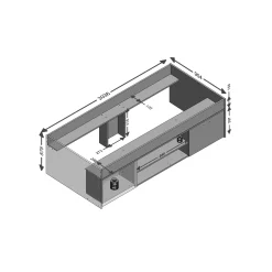Bed Saturnus 90 cm^Huisenthuis Clearance