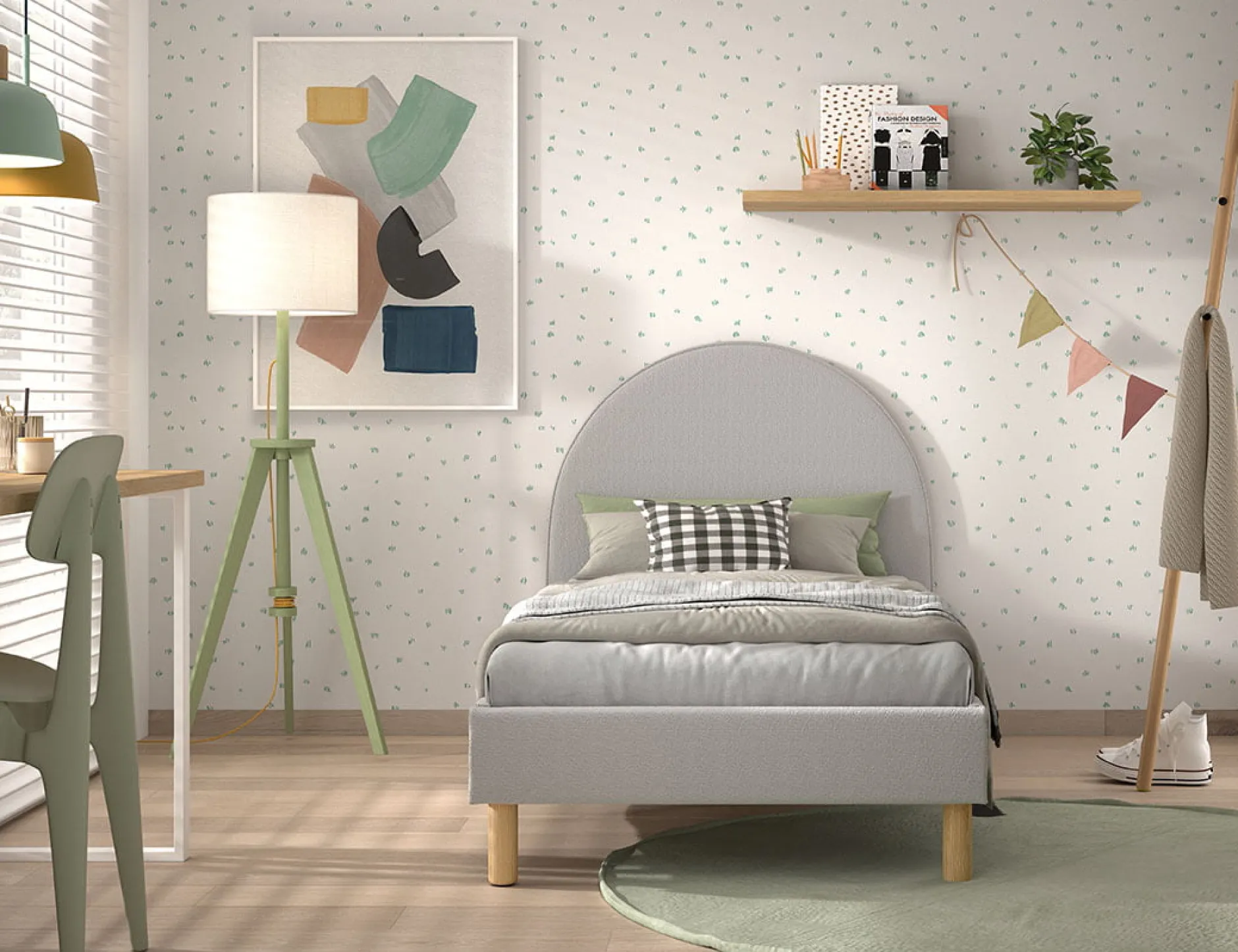 Bed Victoria Bouclé 90×200 cm^Huisenthuis Sale