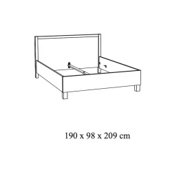 Bed Yumi Eiken 180x200cm^Huisenthuis