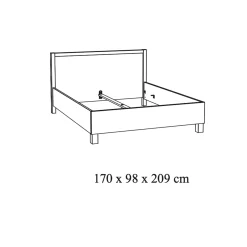 Bed Yumi Eiken 160x200cm^Huisenthuis Sale