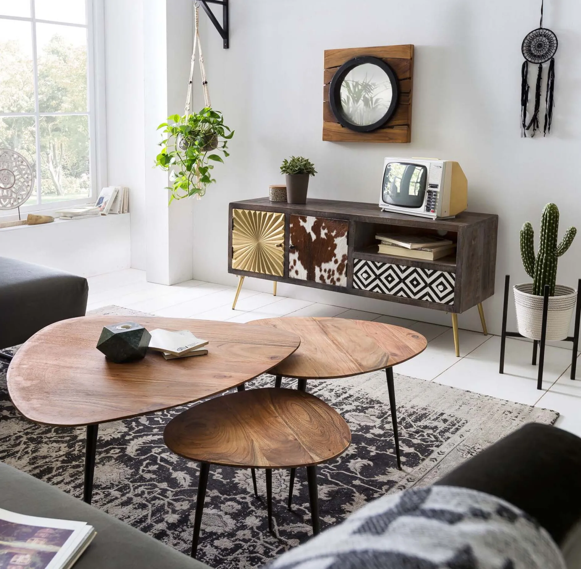 Bijzettafel Kasai Acacia 54×49 cm^Huisenthuis Online