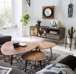 Bijzettafel Kasai Acacia 86×80 cm^Huisenthuis Sale