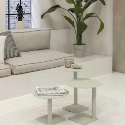 Bijzettafel Merlijn Grijs 30 cm^Huisenthuis New