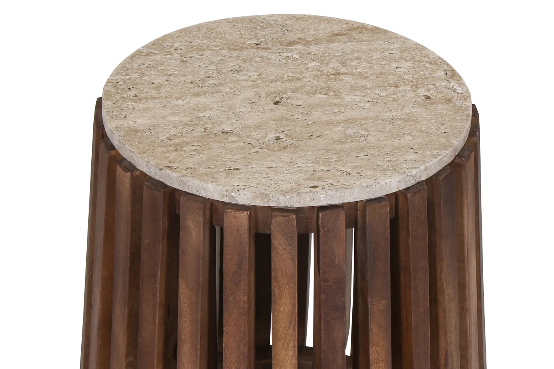 Bijzettafel Milo Travertin^Huisenthuis Outlet