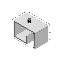 Bijzettafel Quinn^Huisenthuis Outlet